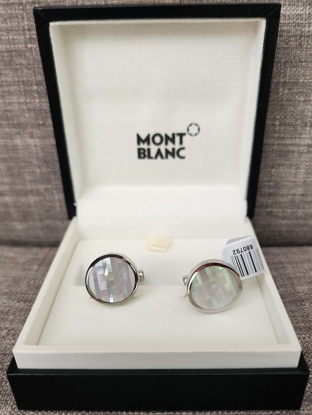 Brand New Montblanc Cuff Links Contemprorary Round 109499